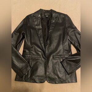 Vintage 90s Finity Genuine Leather Blazer Sz 10 - GREAT CONDITION!